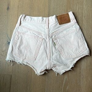 Levi’s 501 Denim Shorts, Size 24, Pink
